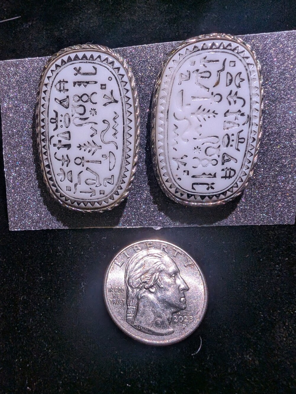 Cufflinks Egyptian Revival Style - Picture 1 of 3